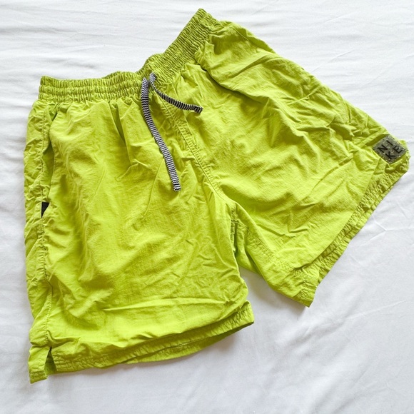 Nike Solid Icon 7" Volley Swim Shorts Neon Green Yellow NESSB635-312 Men L - Picture 1 of 5